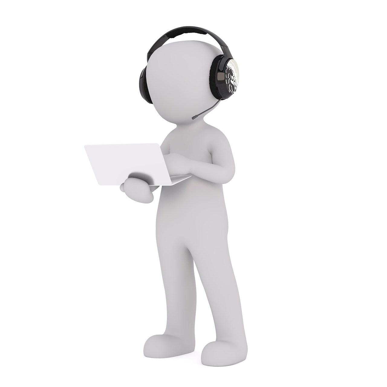 headphones, music, work